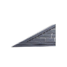 1/8 Courtyard Style Left-sloping Wall