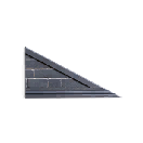 1/8 Courtyard Style Right-sloping Wall