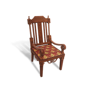Carved Wooden High-Back Chair crafting recipe in Once Human