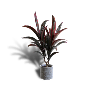 Red Cordyline Potted Plant crafting recipe in Once Human