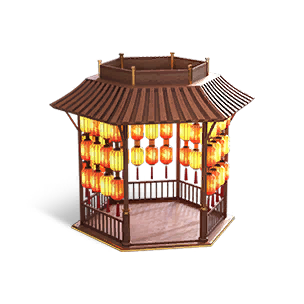 Lantern-Lit Wooden Pavilion crafting recipe in Once Human